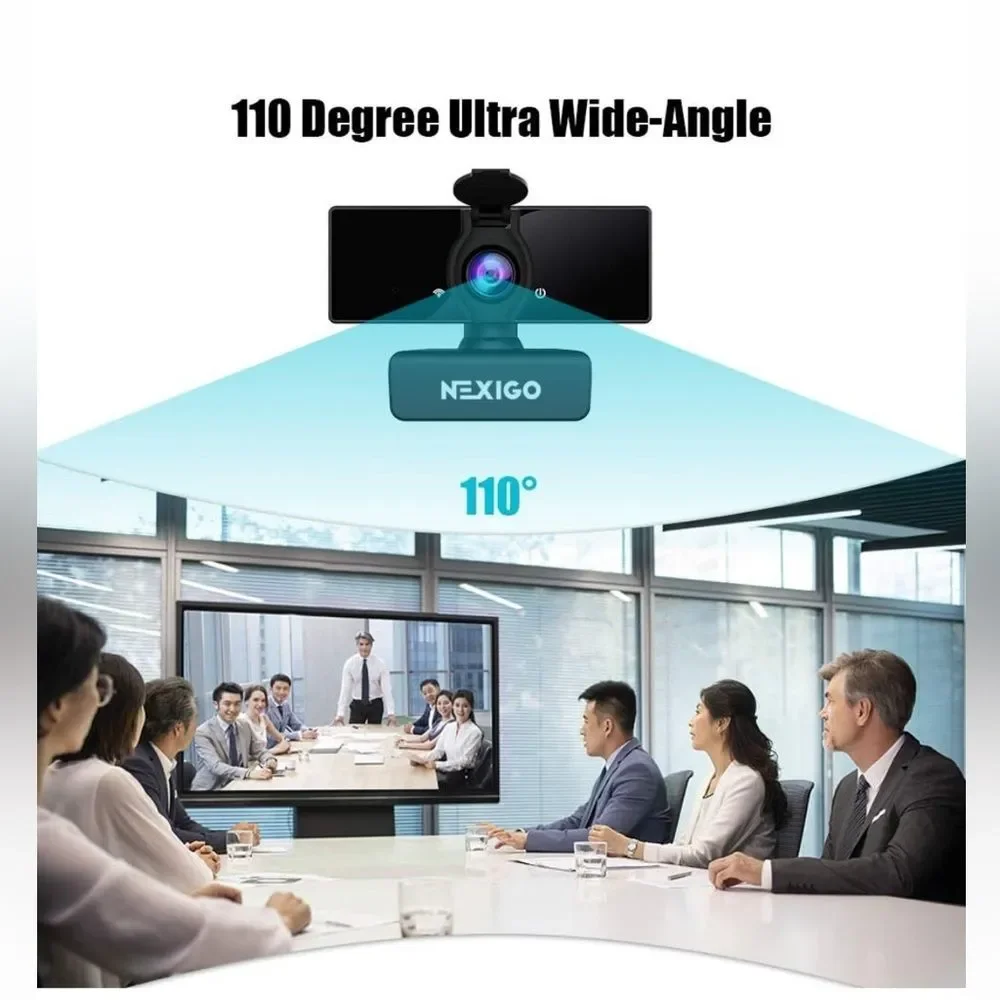 NexiGo‎ N660 1080P Business Webcam • Dual Microphone & Privacy Cover